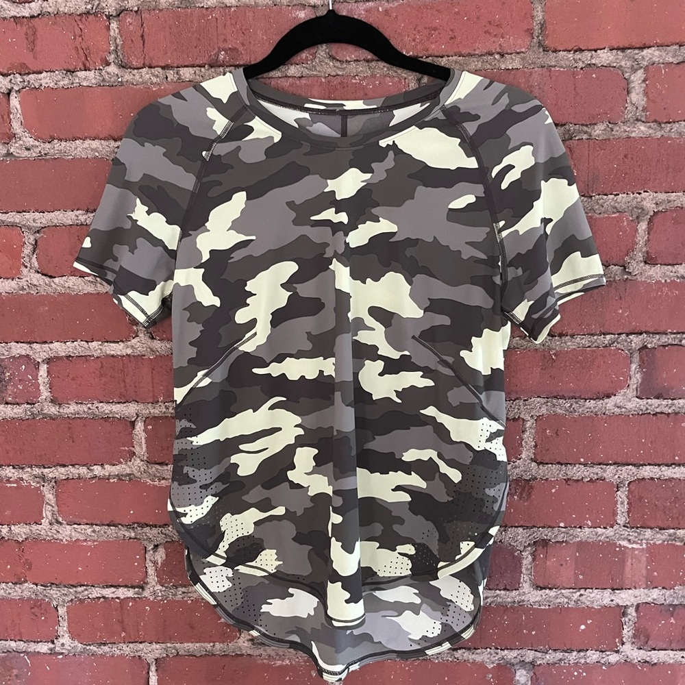 CAMO LULULEMON SHIRT